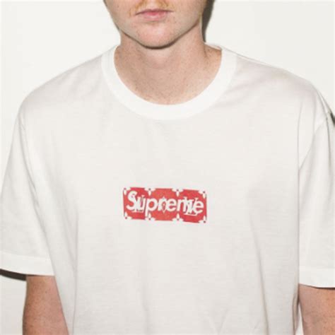 supreme louis vuitton t-shirt white|louis vuitton supreme monogram.